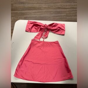 Princess Polly Vibrant Pink Skirt Set. size 6